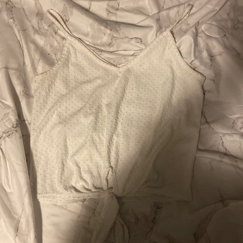 White crop top